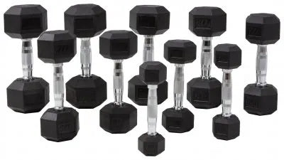 Hexagon dumbels set 1-20 kg